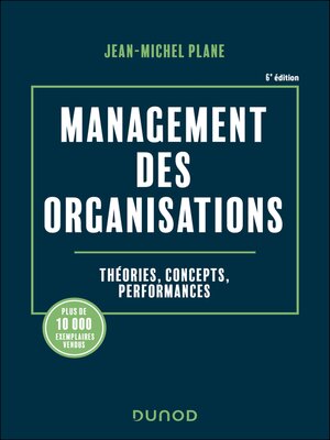 cover image of Management des organisations--6e éd.